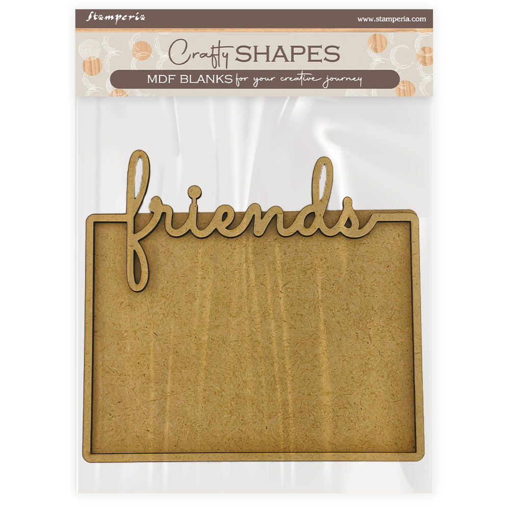 Stamperia Crafty shapes: Furry Friends plate friends