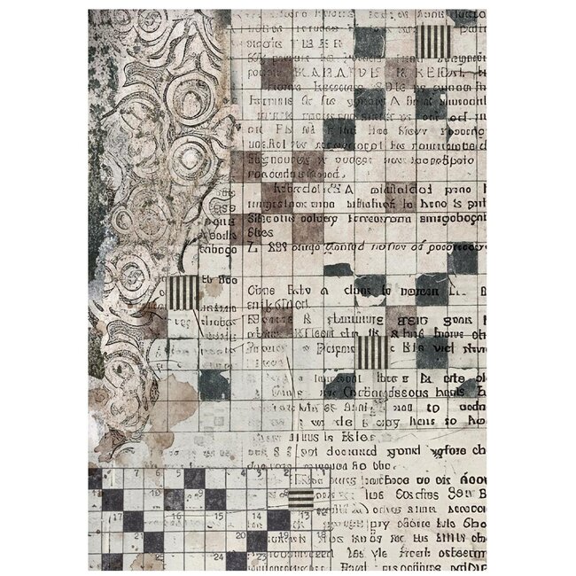 Stamperia Selection 8 Rice paper A6 backgrounds Furry Friends