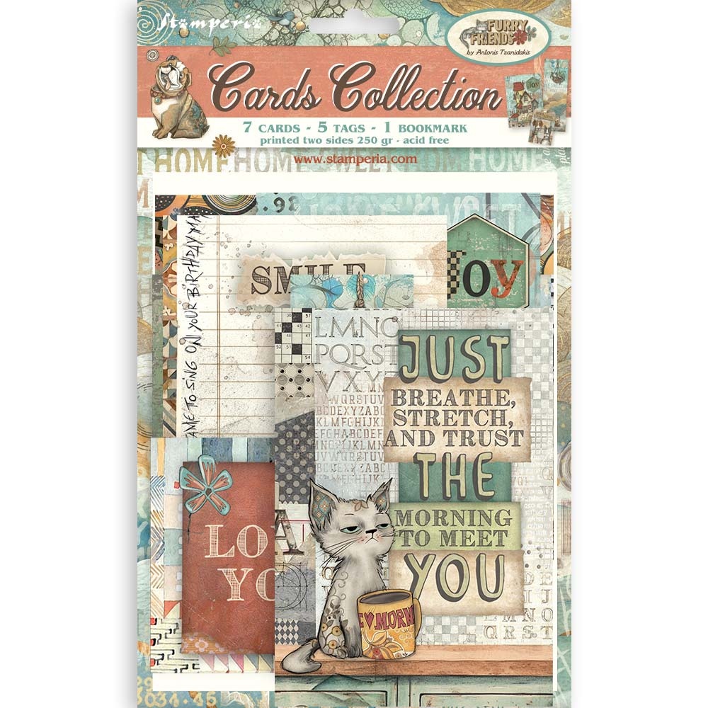 Stamperia Cards Collection - Furry Friends