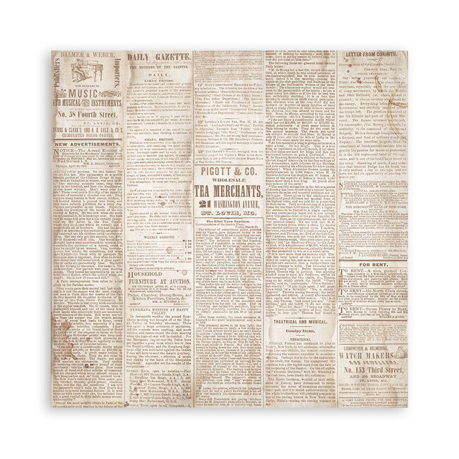 Stamperia Papierblok 20,3x20,3 cm - 22 vellen - Single Face Quiet Days