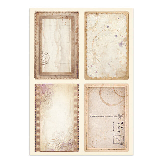 Stamperia Junk journal stickers, cut-outs, backgrounds - Quiet Days