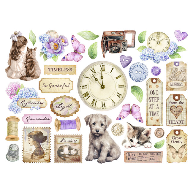 Stamperia Die cuts assorted - Quiet Days
