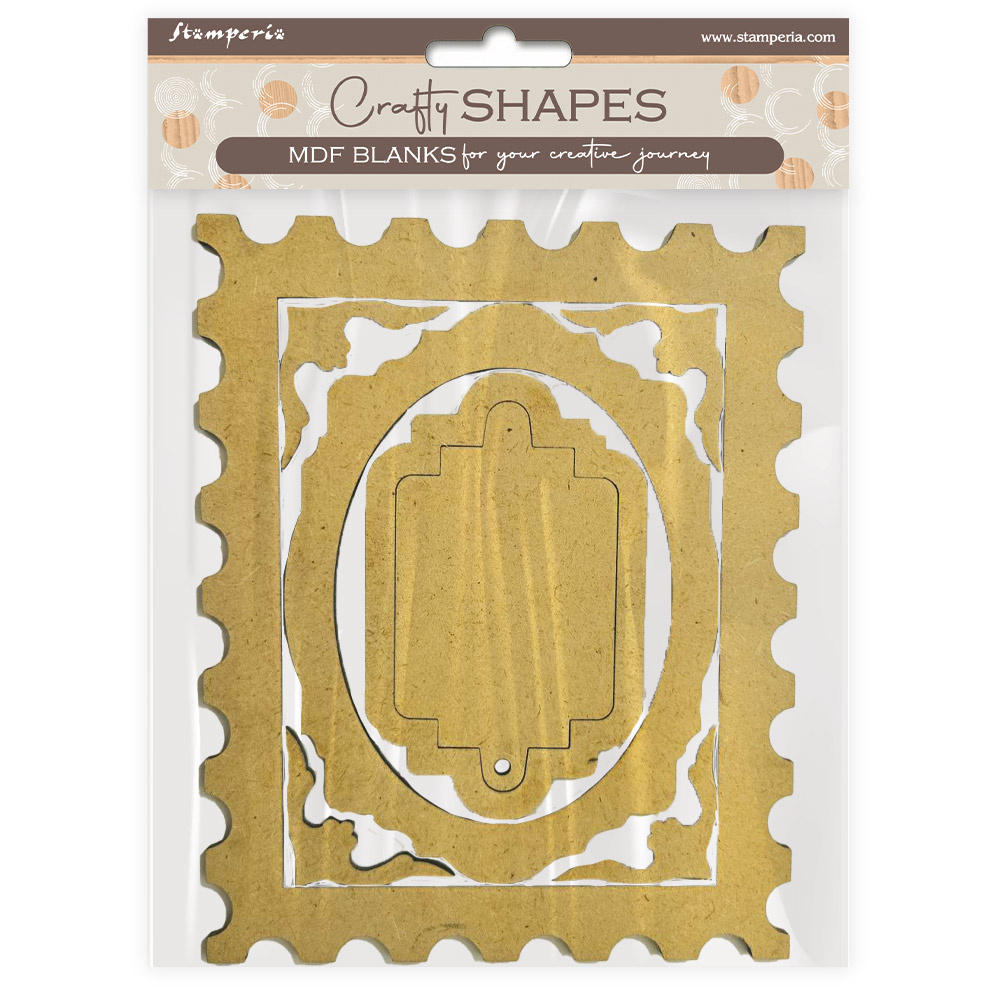 Stamperia Crafty shapes: Quiet Days frames and plates