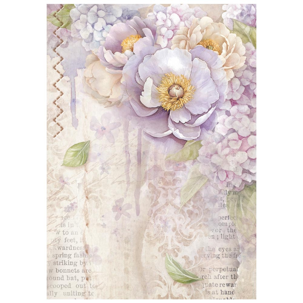 Stamperia Mini Rice paper A6 8 sheets  Quiet Days