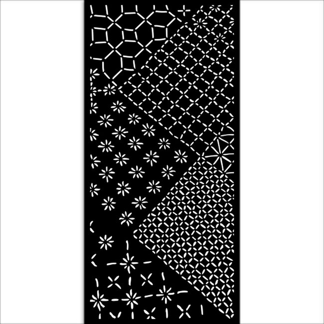 Stamperia Thick stencil cm 12X25 - Quiet Days mixed tiles