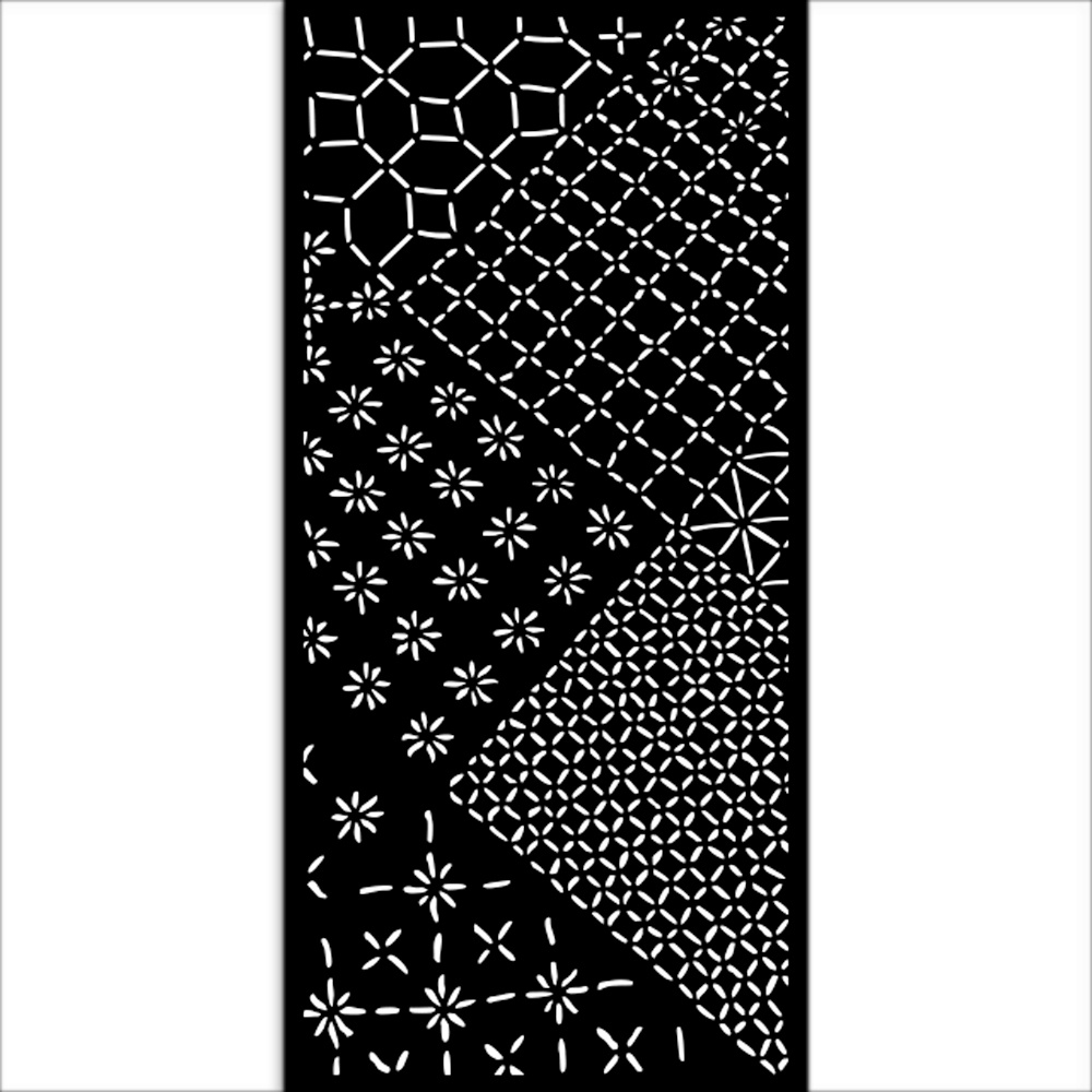 Stamperia Thick stencil cm 12X25 - Quiet Days mixed tiles