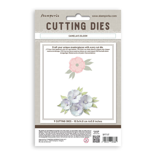 Stamperia Cutting Dies A6 - Camelia's bloom