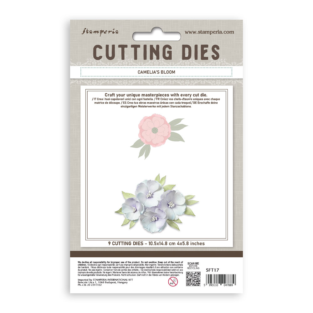 Stamperia Cutting Dies A6 - Camelia's bloom