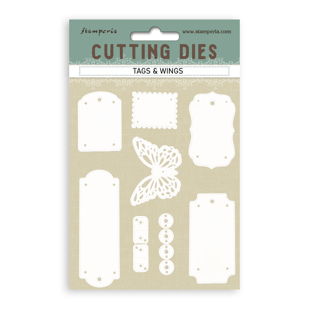 Stamperia Cutting Dies A6 - Tags and wings
