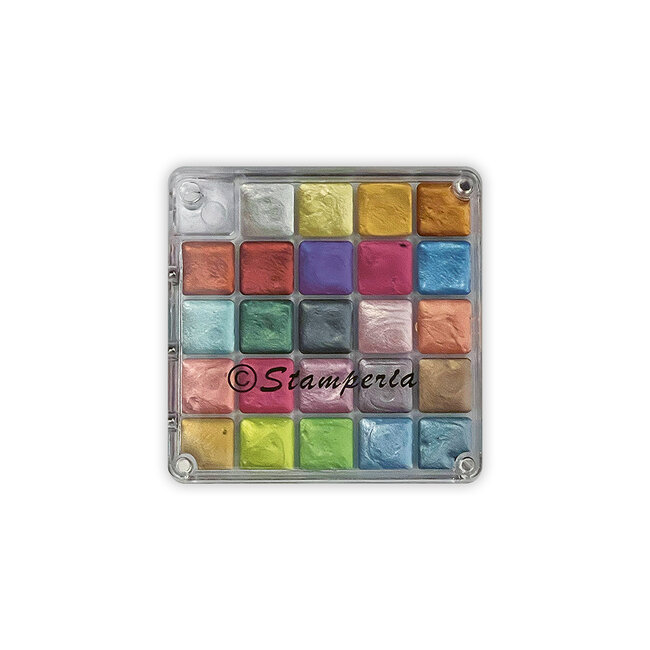 Stamperia Metallic water colours paints set -  24 Colors