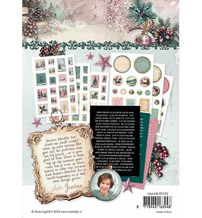 Studio Light JMA Sticker Sheets Zegels & Teksten Christmas Blush nr. 53