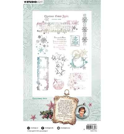 Studio Light JMA Clear Stamp Christmas deco Christmas Blush nr. 883