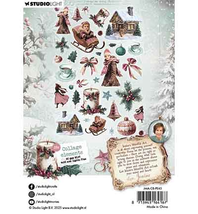 Studio Light JMA Paper Elements 35 Collage elements Christmas Blush nr. 45