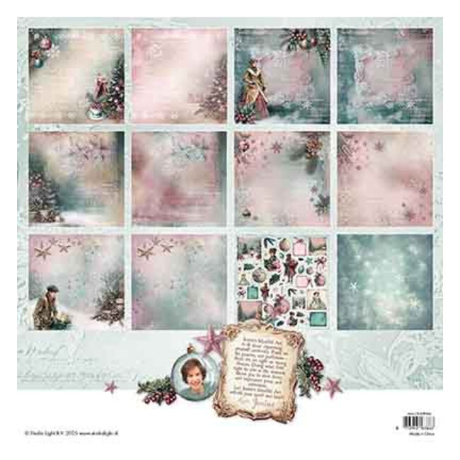 Studio Light JMA Designer Paper Pad Double-sided scrapbooking Christmas Blush nr. 394