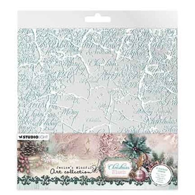 Studio Light JMA Collage Paper Pad Backgrounds & Elements Christmas Blush nr. 391