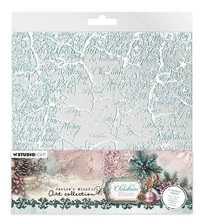Studio Light JMA Collage Paper Pad Backgrounds & Elements Christmas Blush nr. 391