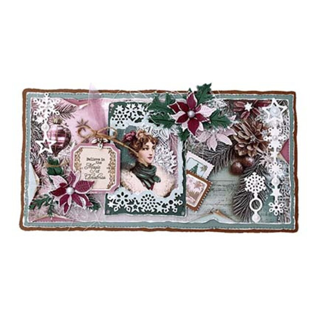 Studio Light JMA Collage Paper Pad Backgrounds & Elements Christmas Blush nr. 391