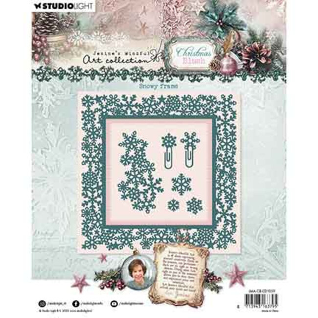 Studio Light JMA Cutting Die Snowy frame Christmas Blush nr. 1059