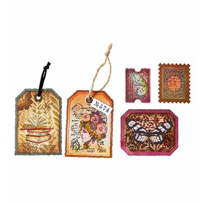 Studio Light SL Stamp & Cutting Dies Label & Stamp Grunge Collection nr. 100