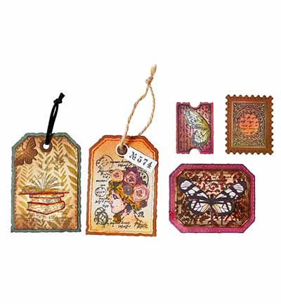 Studio Light SL Stamp & Cutting Dies Tag & Tickets Grunge Collection nr. 99