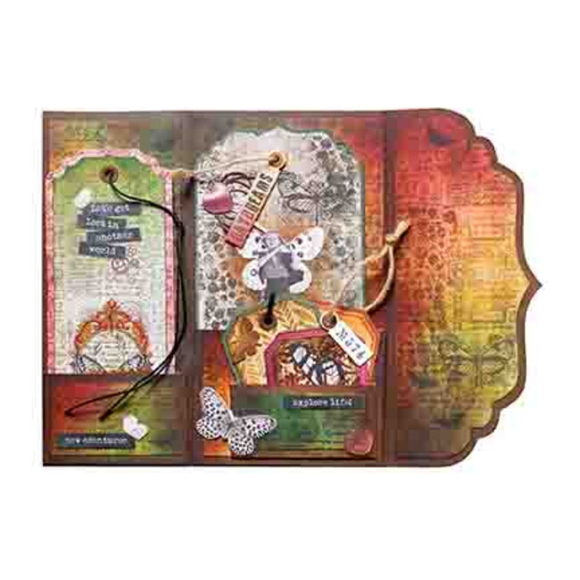 Studio Light SL Clear Stickers Butterfly Grunge Collection 5 Meter nr. 54