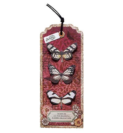 Studio Light SL Clear Stickers Butterfly Grunge Collection 5 Meter nr. 54