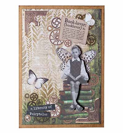 Studio Light SL Clear Stickers Vintage roses Grunge Collection 5 Meter nr. 55