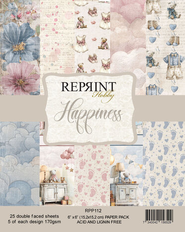 Reprint Happiness 6x6 Inch Paper Pack (RPP112)