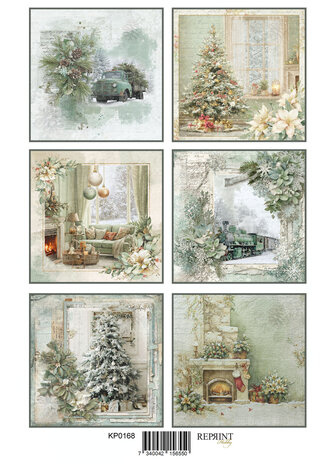Reprint Home For Christmas A4 Cutouts (KPA4114)