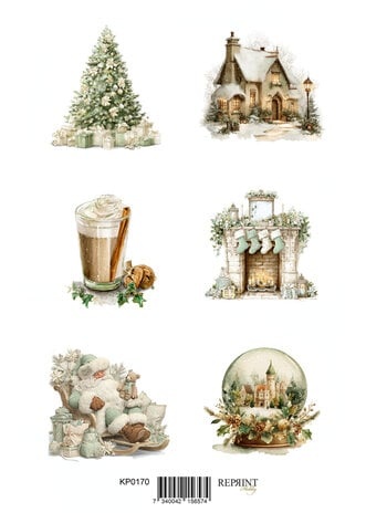 Reprint Home For Christmas A4 Cutouts (KPA4114)