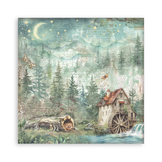 Stamperia Scrapbooking Pad 22 sheets cm 30,5x30,5 (12"x12") Single face - Herbarium Silvae