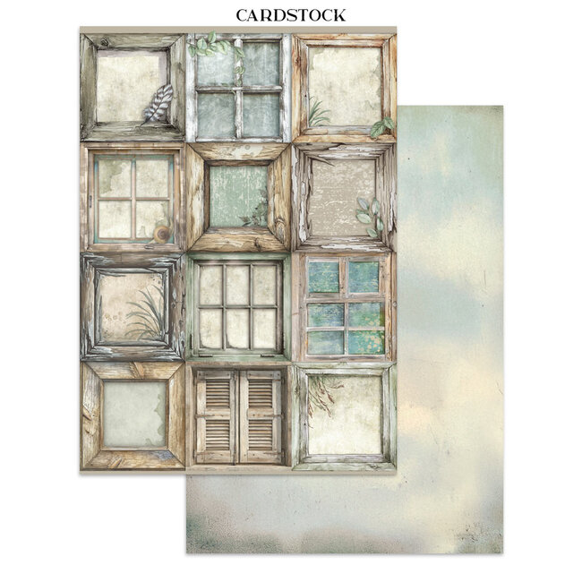 Stamperia Junk journal stickers, cut-outs, backgrounds - Herbarium Silvae