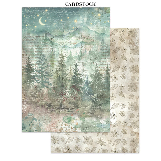 Stamperia Junk journal stickers, cut-outs, backgrounds - Herbarium Silvae