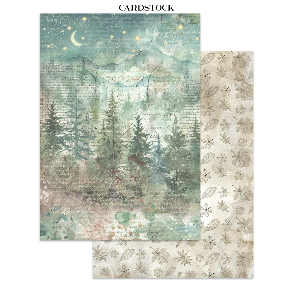 Stamperia Junk journal stickers, cut-outs, backgrounds - Herbarium Silvae