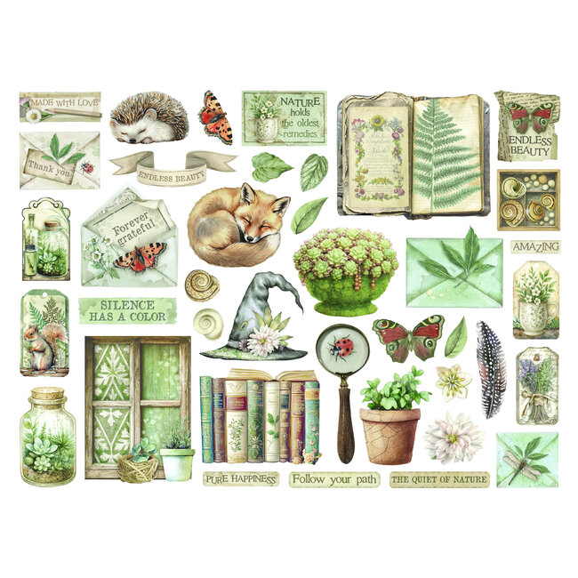 Stamperia Die cuts assorted - Herbarium Silvae