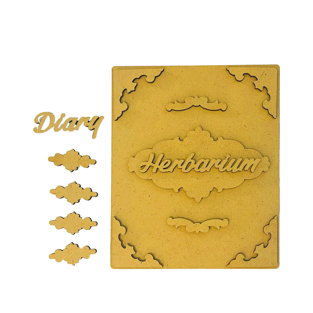 Stamperia Crafty shapes: Herbarium Silvae diary cover
