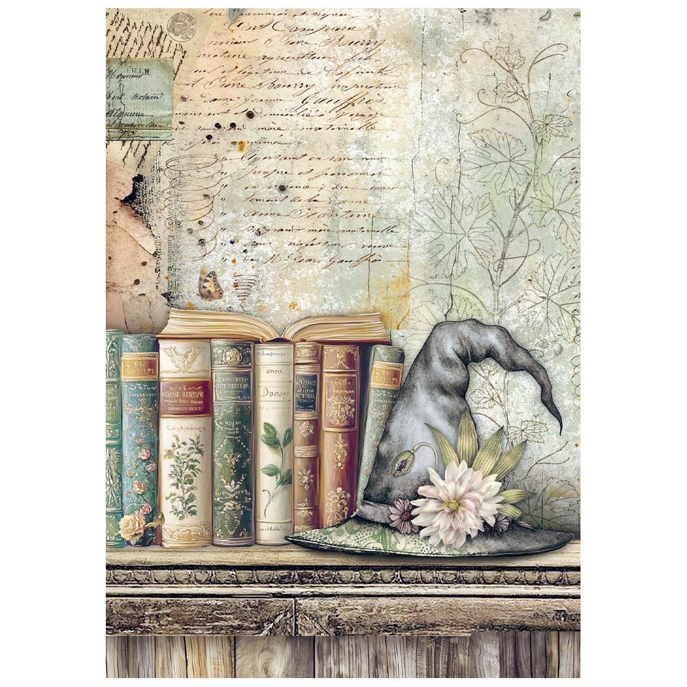 Stamperia Mini Rice paper A6 8 sheets  Herbarium Silvae