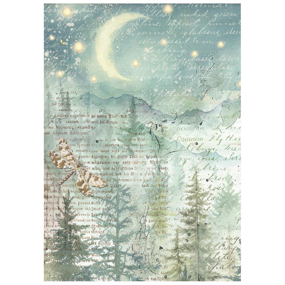 Stamperia Mini Rice paper A6 8 sheets  Herbarium Silvae