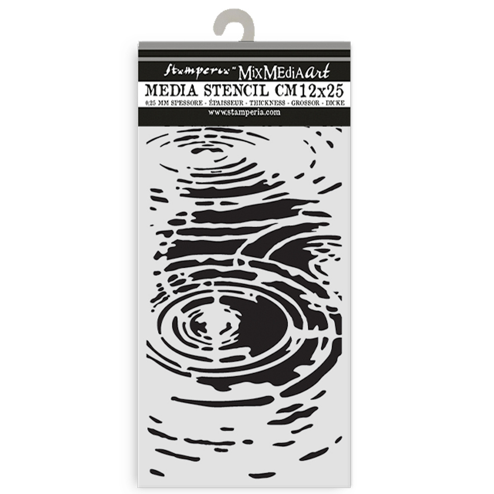 Stamperia Thick stencil cm 12X25 - Herbarium Silvae water pattern