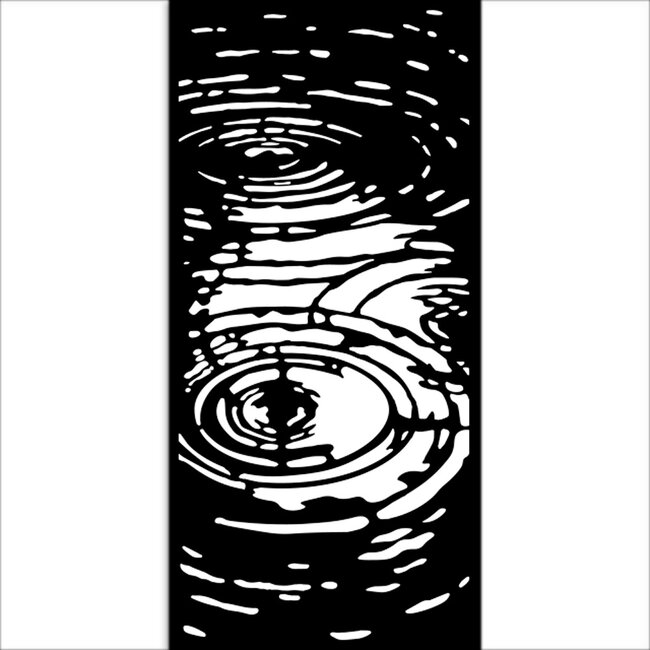 Stamperia Thick stencil cm 12X25 - Herbarium Silvae water pattern