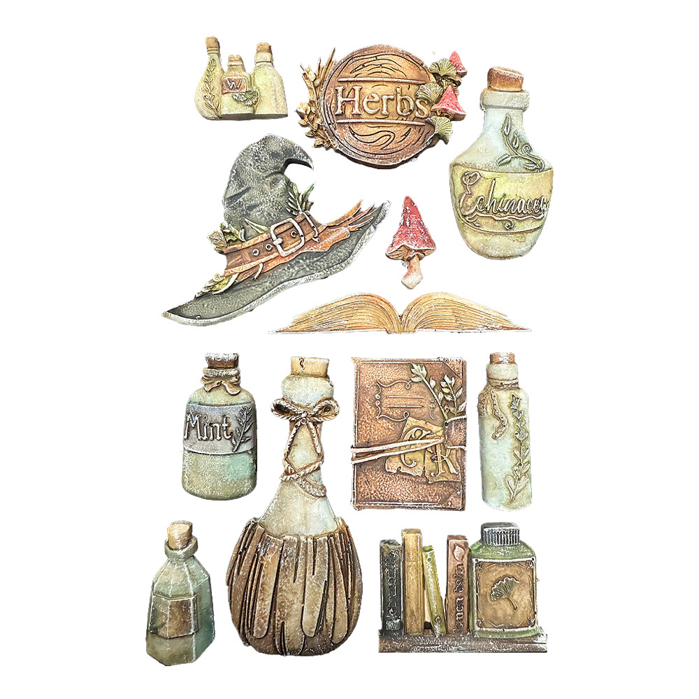 Stamperia Silicon mould A5 - Herbarium Silvae alchemy