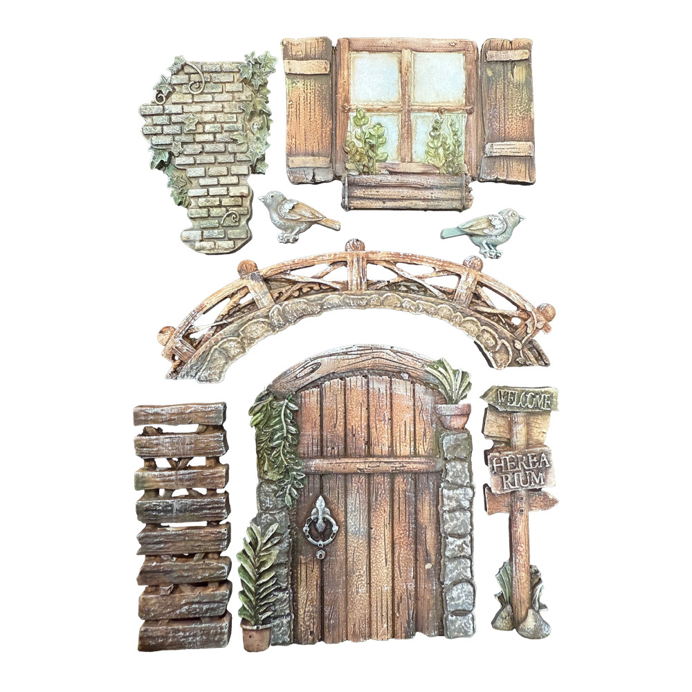 Stamperia Silicon mould A5 - Herbarium Silvae bridge