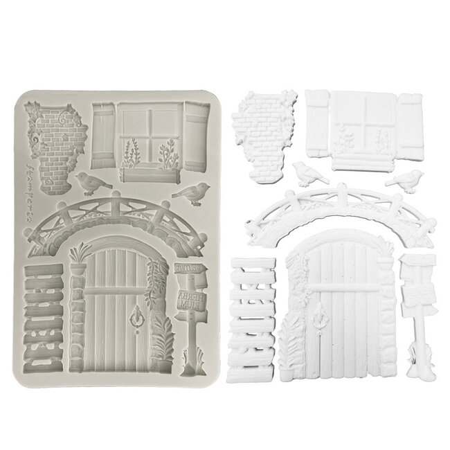 Stamperia Silicon mould A5 - Herbarium Silvae bridge