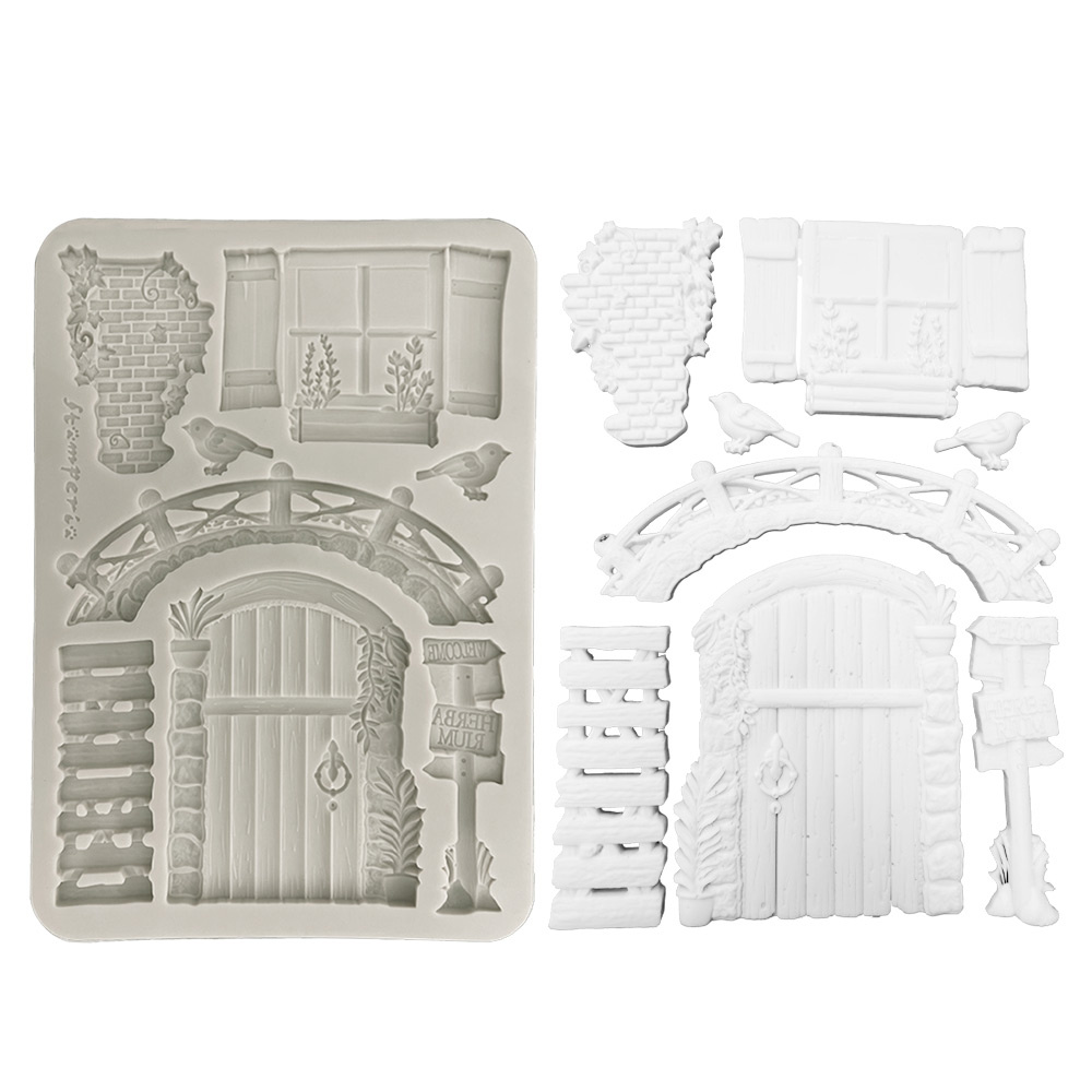 Stamperia Silicon mould A5 - Herbarium Silvae bridge