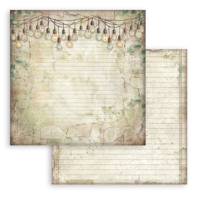 Stamperia Scrapbooking Pad 10 sheets cm 30,5x30,5 (12"x12") Background selection - Herbarium Silvae