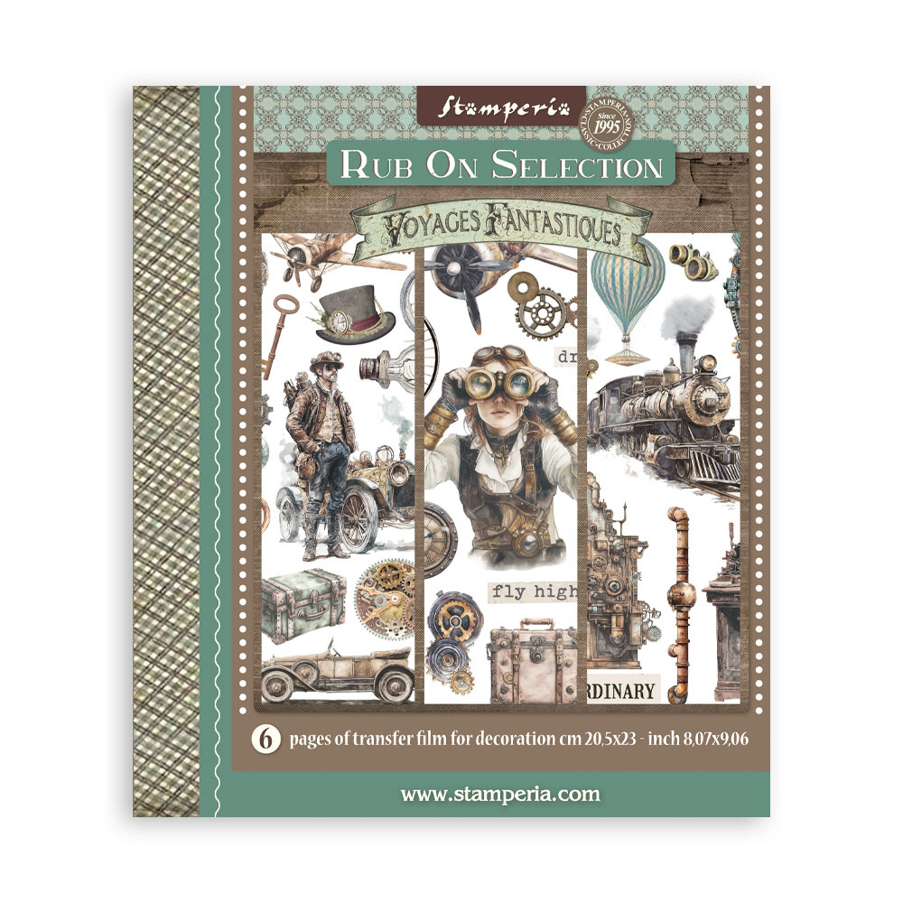 Stamperia Rub on selection cm 20,5x23 6 pages - Voyages Fantastiques