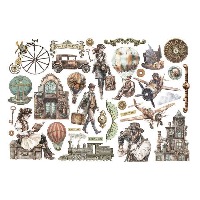 Stamperia Ephemera  - Voyages Fantastiques