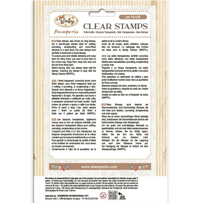 Stamperia Acrylic stamp cm 14x18 - Baby