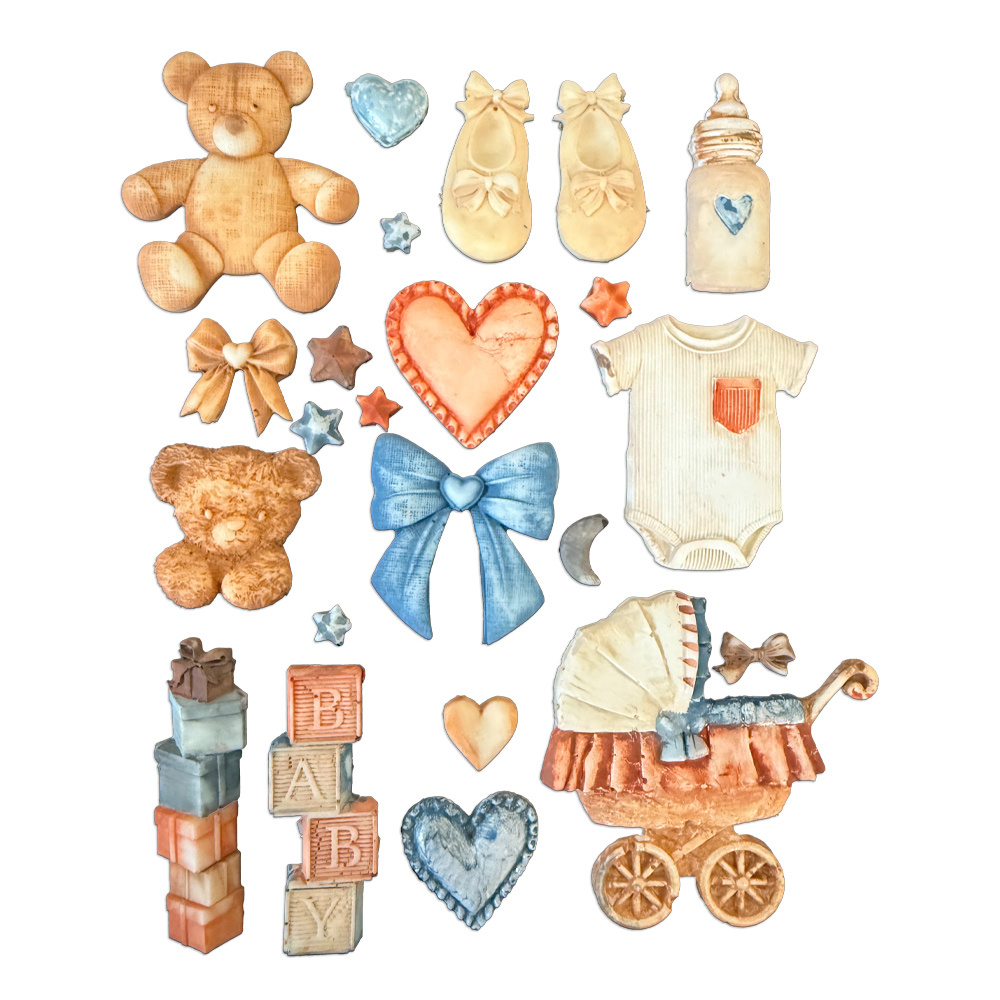 Stamperia Silicon mould A5 - Baby accessories