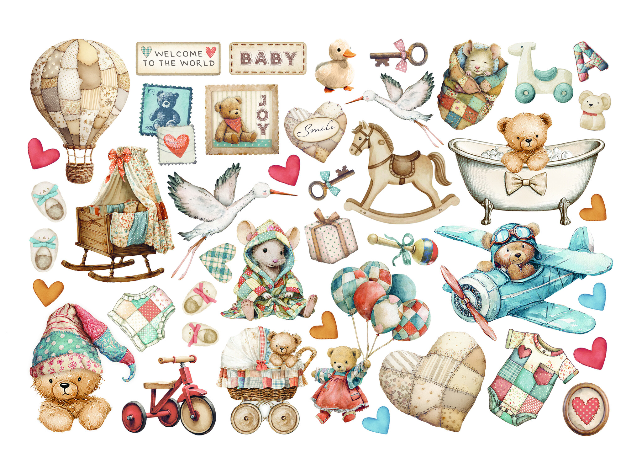 Stamperia Ephemera  - Baby